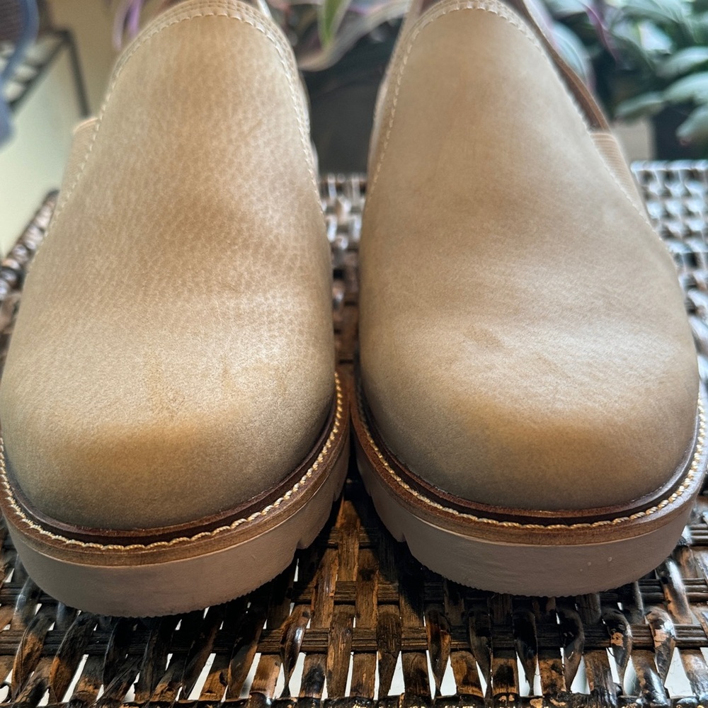 Blondo Phoebe Waterproof Beige Slip-On Leather Loafers Women’s Size 10 - Picture 3 of 10